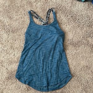 Blue Lululemon Tank w/ built in bra - size 4 - gently worn